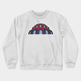 Traditional Colorful Elegant Islamic Mosque Building vector illustration. Muslim building icon concept. Muslim mosque vector design with shadow. Crewneck Sweatshirt